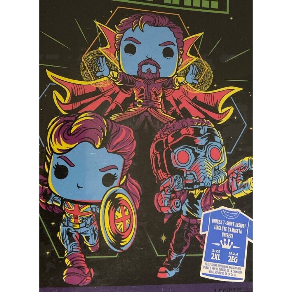 Funko Pop Marvel Studios What If…? Blacklight T-Shirt 2XL Target Exclusive - New